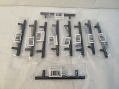 Lot of 10 GlideRite 5″ C-to-C Matte Black Cabinet Drawer Bar Pulls 5002-128-MB