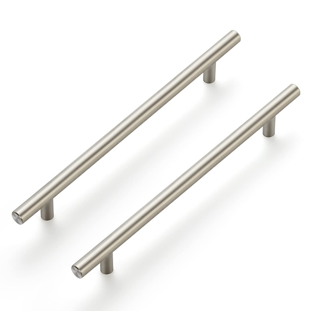 Ravinte 10 Pack 10 Inch Brushed Nickel Cabinet Pulls 7~1/2″ Hole Center
