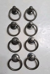 Lot Of 8 Silver/Gray Ring Drawer Cabinet Pulls DA02-114