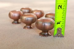 Lot of 12 Bronze Tone Knobs drawer pulls classic simple design elegant YH