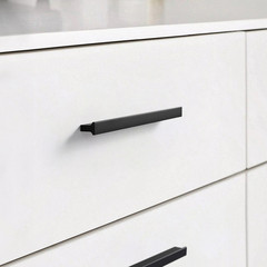 Black Cabinet Pull 12.6″ Hole Centers T-Shape Drawer Handle Aluminum Alloy