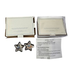 Pottery Barn Kids Star Set of 6 Furniture Knobs Pulls Metallic Finish Decorative
