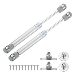 8 Inch 40N/9lb Gas Shock Strut Lift Support, (Silver, Set of 10)