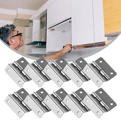 10pcs Tri-fold Hinge Nickel Plated Silver Wooden Box Hinge HIGH QUALITY