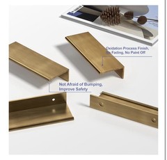 10 Pack Kitchen Cabinet Handles 6-1/4 Inch Champagne Bronze Pulls for Dresser Dr