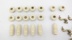 Ceramic & Brass Drawer Pulls Swinging Handles & Knobs Mixed Lot of 46 Pieces