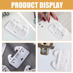 6 Pcs Drawer Replacement Mount Glides Bottom Furniture Parts