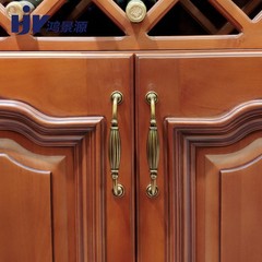 American Style Retro Zinc Alloy Drawer Wardrobe Door Handle in Bronze Color
