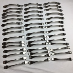 Lot of 44 Brushed metal Cabinet Drawer Pulls Hardware lot 5″