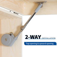 Lid Stay 105 Degree Open with Soft Close, Lid Support for Toy Box and Upward Top