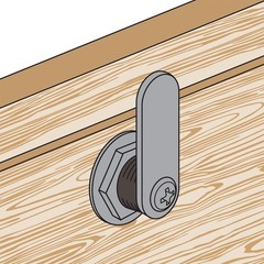 Durable Keyed Alike Cabinet Lock Set with Keys and Fasteners – Easy Installation