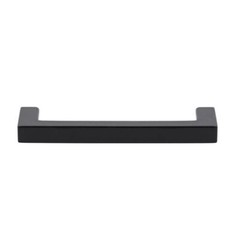 Modern 3-3/4″(96mm) Centers Kitchen Square Cabinet Drawer Pull Matte Black