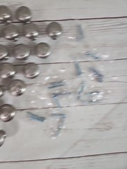 Lotof 24 Amerock 1.25 In Satan Nickel Round Knob