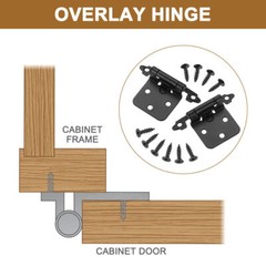 1/2 inch Kitchen Cabinet Door Hinges Self Soft Closing overlay Face Mount Hinges