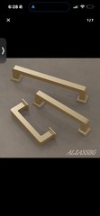 Alzassbg 6 Pack Brushed Gold Cabinet Pulls, 12-1/2 Inch(320mm