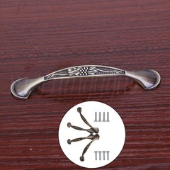 Antique Cabinet & Drawer Handles 3.78″ Hole Spacing w/ Screws Set of 24 Bronzy