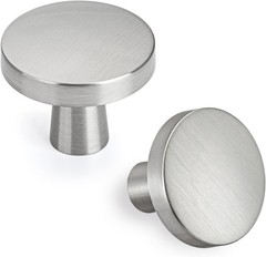 Goldenwarm 30 Pack Brushed Nickel Cabinet Knobs for Kitchen Hardware Handles