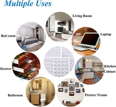 Cabinet Door Bumpers Clear Self Adhesive Noise Dampening Bumper Pads 272Pcs Sili