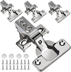 4 Pack 1/2 inch Overlay Soft Close Cabinet Door Hinges for Kitchen Cabinet Hi…