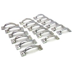18-pc Steel Utility Cabinet Drawer Handle Pulls (NO SCREWS) ~ 3″ Overall Length