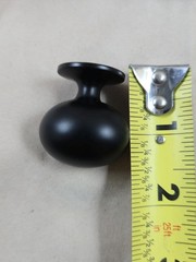 Allison BP53018FB Matte Black Round Cabinet Knobs – Set of 7 with Screws