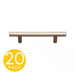 Delta Series 3-3/4 In. (96 Mm) Center-To-Center Modern Textured Gold Cabinet Han