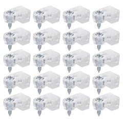 20 Pcs Glass Retainer Clips for Windows, Doors, Cabinets, and Mirrors