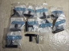 (10)Amerock Bar Pulls 1-15/16 in. L (49 mm) Black Bronze T-Shaped Cabinet Knob