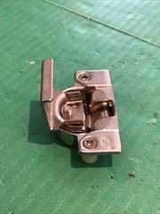 NOS Lot of 2 Grass 850 Nickel Hinge w/ 830-50 1-1/2″ OL mounting plate