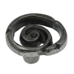 P9870-AP Antique Pewter 1 3/8″ Scroll Cabinet Knob Pulls Keeler Artifacts