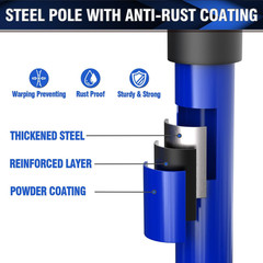 Truck Cargo Bar, 43″-77″ Adjustable Support Pole All Metal,Cabinet Jack,Truck Be