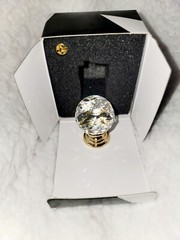 Alno C210-GLD Traditional Crystal Knobs, 1-1/4″, Gold