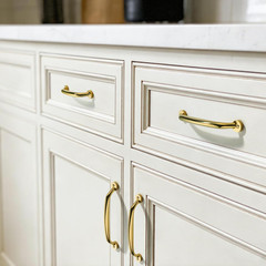 Polished Gold Cabinet Handles – 10 Pack 5″/128mm Drawer Pulls for Kitchen & Bedr