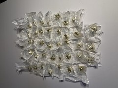 38 Polished Brass 1in x 1.25in mushroom Cabinet / Drawer knobs