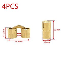 4Pcs 180° Open Angle 10mm 12mm Copper Invisible Hidden Hinges For Worktop DIY