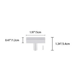 Brushed Nickel Cabinet Handles for Cabinets and Drawers Square Cabinet Door Knob