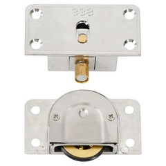 338 Sliding Cabinet Door Hardware Silver – Stainless Steel Cabinet Hanging Singl