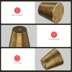10 Pack Antique Brass Cabinet Knobs Drawer Knobs Vintage Small Drawer Pulls R…