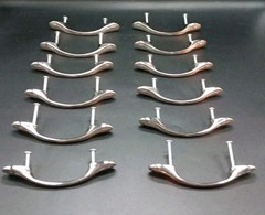 Lot Of 12 Cabinet Door Handle Bar Pulls 5″ Brushed Pewter FICPAT 422-878 Set