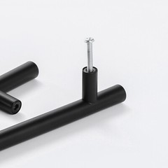Black Modern Kitchen Cabinet Pulls Drawer T Bar Handle Cupboard Dresser Pull Lot