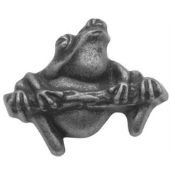 Tree Frog Cabinet Knob Hickory Hardware 10-Pack, Silver Black Pewter PA1511-VG