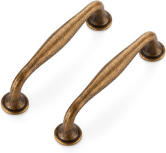 10 Pack 5 Inch Champagne Bronze Kitchen Cabinet Handles Solid Zinc Alloy Cabinet