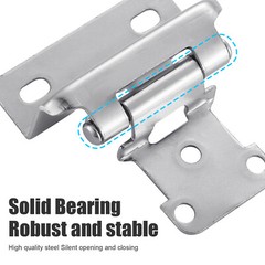1/2″ Overlay Semi Partial Wrap Kitchen Cabinet Cupboard Hinges Self Closing LOT