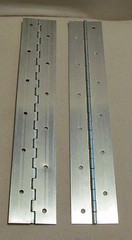 A Pair 2 Aluminum Piano Hinge 1″ x 1″ x 12″ 20 Gauge Made in USA