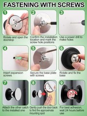 RV Magnetic Door Catch with Adhesives Screws – Easy to Install Camper Trailer 1