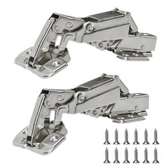 Kitchen Cabinet Hinges (1 Pair, 2 PCS) 175 Degree Full Overlay Cabinet Hinges