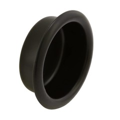 Prime~Line N 7569 Closet Door Finger Pull, 3/4 In., Matte Black 4 Pack