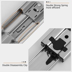 LONTAN 10 Pairs Soft Close Drawer Slides 20″ Ball Bearing Full Ext 100lb Capacit
