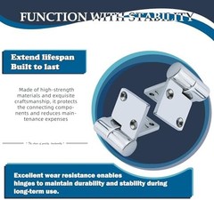 SHENGHUISS Boat Hinge Lift Off Hinge Marine Grade 316 Stainless Steel Strap H…