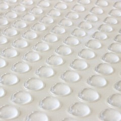 144 Pack Round Small Clear Cabinet & Furniture Bumpers 9.5mm Diameter Made In US
